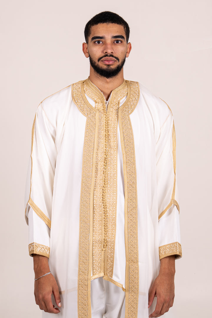 Jabador blanche et doré