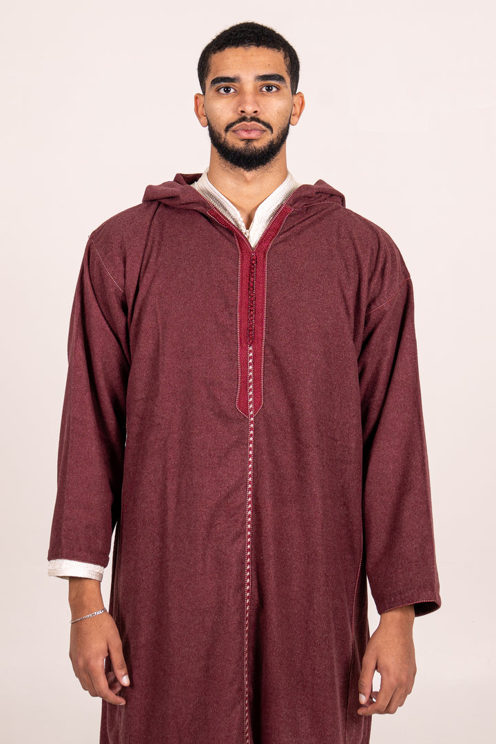 Djellaba bordeaux