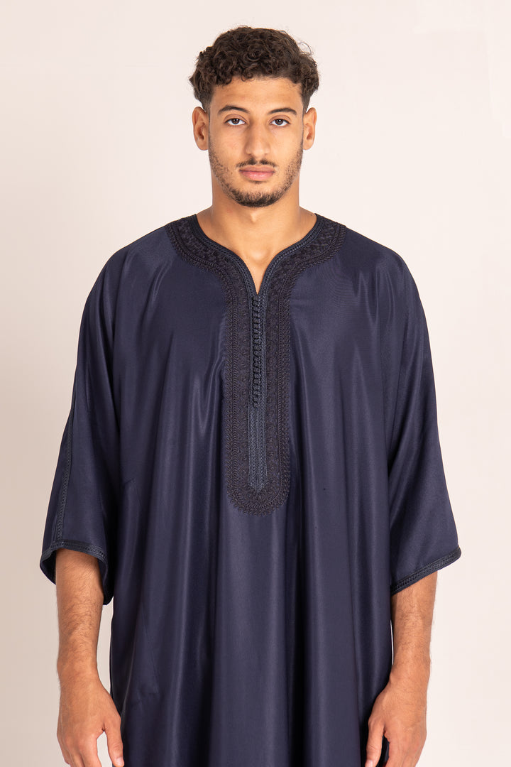 Gandoura bleu marine