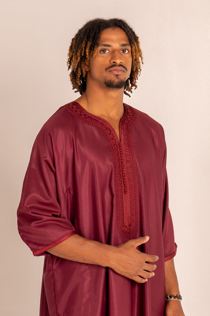 Gandoura bordeaux