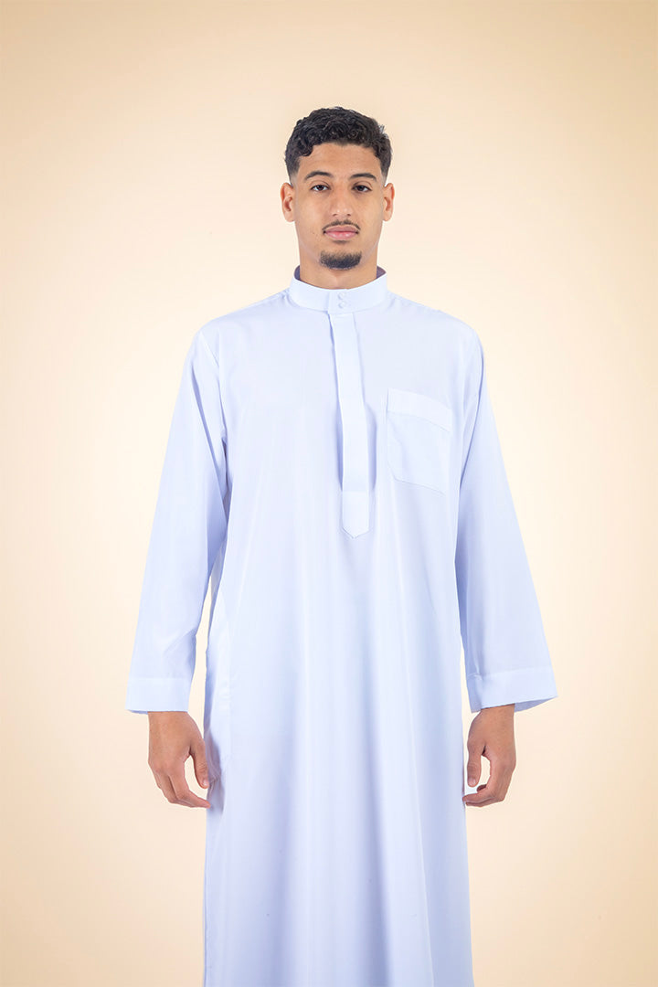 Qamis saoudien blanc pour homme