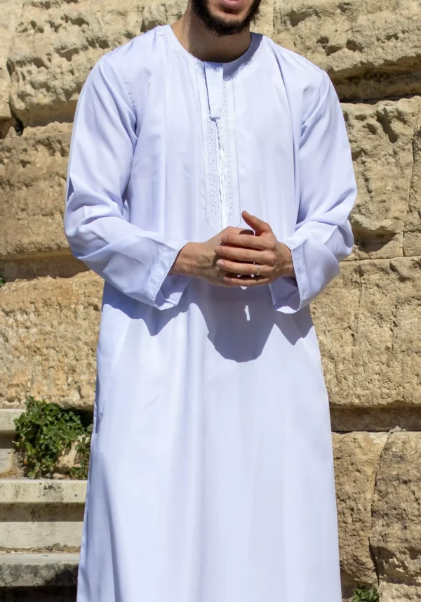 Qamis emirati blanc